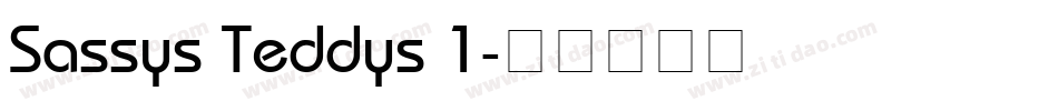 Sassys Teddys 1字体转换
